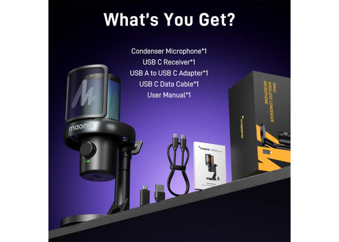 Maono DM40 Pro Wireless Microphone
